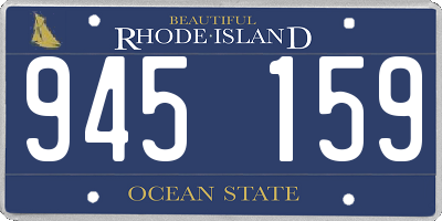 RI license plate 945159