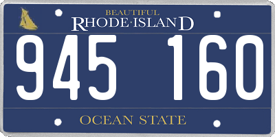 RI license plate 945160