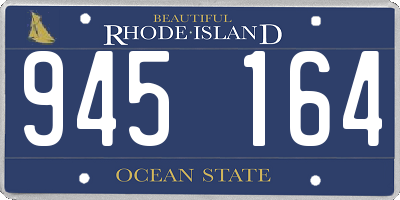 RI license plate 945164