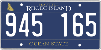 RI license plate 945165
