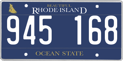 RI license plate 945168