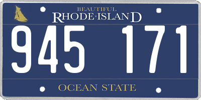 RI license plate 945171