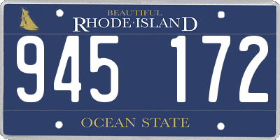 RI license plate 945172