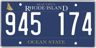RI license plate 945174