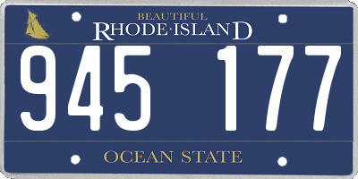 RI license plate 945177