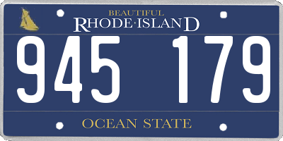 RI license plate 945179