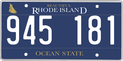 RI license plate 945181