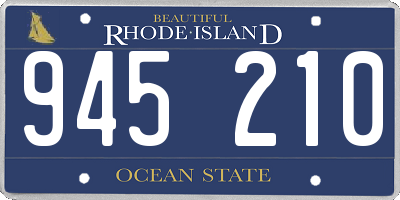 RI license plate 945210