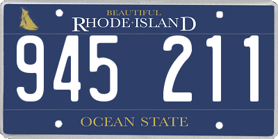 RI license plate 945211