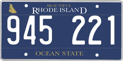 RI license plate 945221