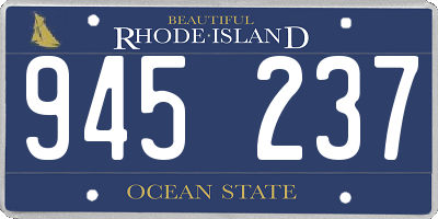 RI license plate 945237