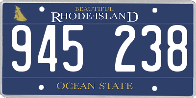 RI license plate 945238