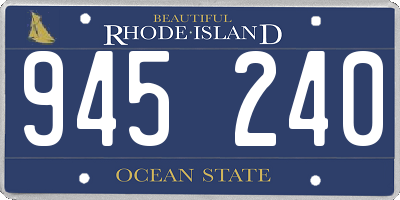 RI license plate 945240
