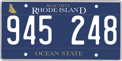 RI license plate 945248