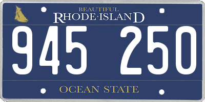 RI license plate 945250