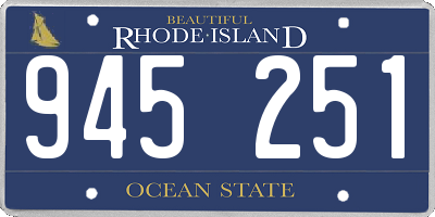 RI license plate 945251