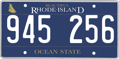 RI license plate 945256