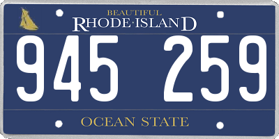 RI license plate 945259