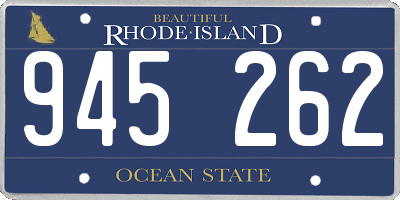 RI license plate 945262