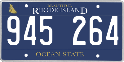 RI license plate 945264
