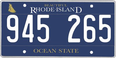 RI license plate 945265