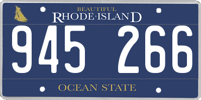 RI license plate 945266
