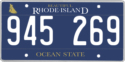 RI license plate 945269