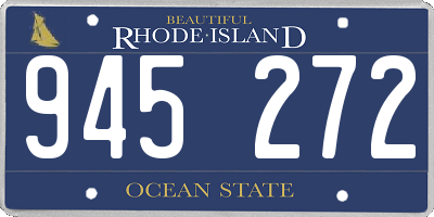 RI license plate 945272