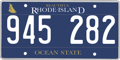 RI license plate 945282