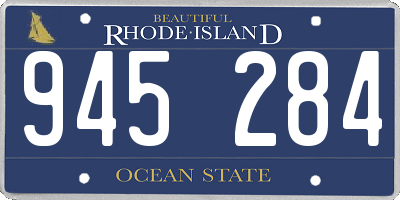 RI license plate 945284