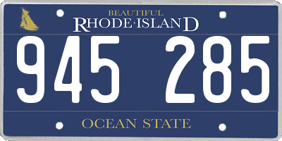 RI license plate 945285