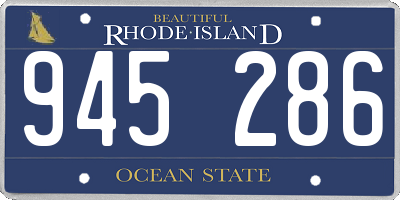 RI license plate 945286