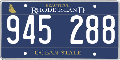 RI license plate 945288