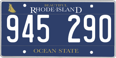 RI license plate 945290