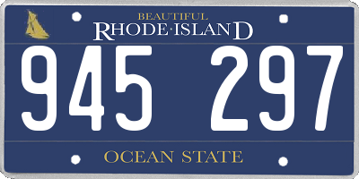 RI license plate 945297