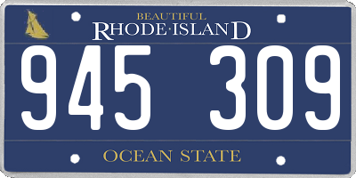 RI license plate 945309
