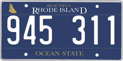 RI license plate 945311
