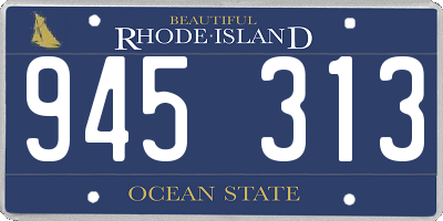 RI license plate 945313