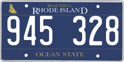 RI license plate 945328