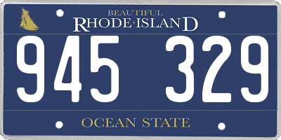 RI license plate 945329
