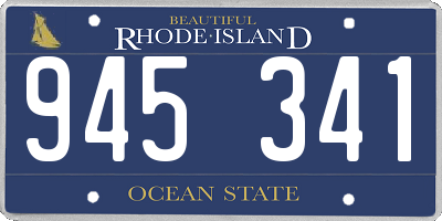 RI license plate 945341