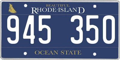 RI license plate 945350