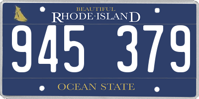 RI license plate 945379