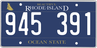 RI license plate 945391