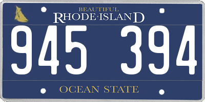 RI license plate 945394