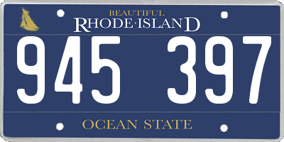 RI license plate 945397