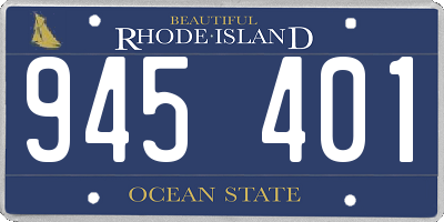 RI license plate 945401