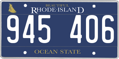 RI license plate 945406