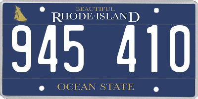 RI license plate 945410
