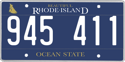 RI license plate 945411